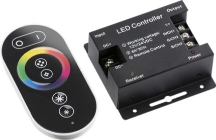 Knightsbridge 12V / 24V RF Controller and Touch Remote – RGB LEDFRA9 - West Midland Electrics | CCTV & Electrical Wholesaler