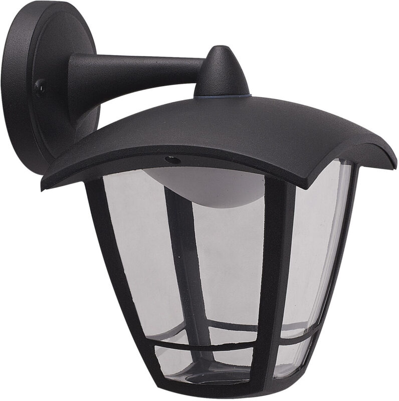 Knightsbridge TORO 230V IP44 8W LED Coach Lantern with Adjustable CCT – Black TORODO - West Midland Electrics | CCTV & Electrical Wholesaler