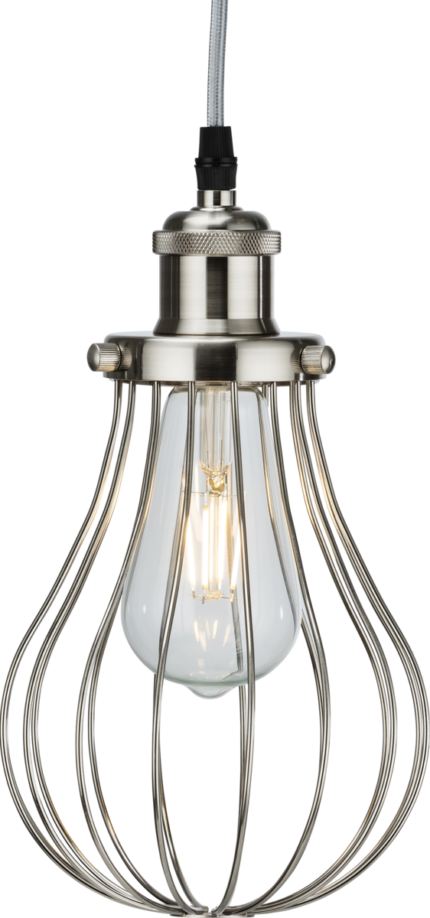 Knightsbridge Pendant Cage – Brushed Chrome CAG3BC - West Midland Electrics | CCTV & Electrical Wholesaler