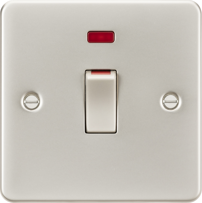 Knightsbridge 45A 1G DP Switch with neon – pearl FP81MNPL - West Midland Electrics | CCTV & Electrical Wholesaler 3