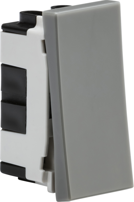 Knightsbridge 20AX 1G intermediate modular switch (25x50mm) – Grey NET12GY - West Midland Electrics | CCTV & Electrical Wholesaler