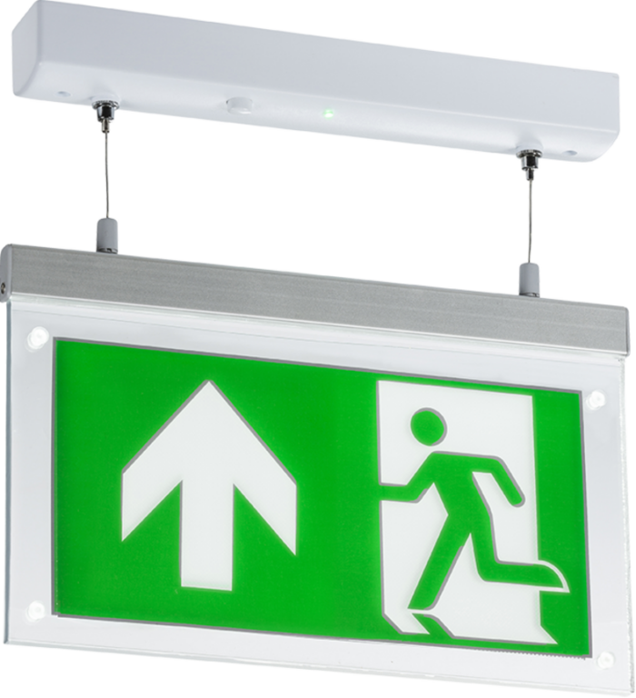 Knightsbridge 230V 2W LED Suspended Double-Sided Emergency Exit Sign - West Midland Electrics | CCTV & Electrical Wholesaler 3