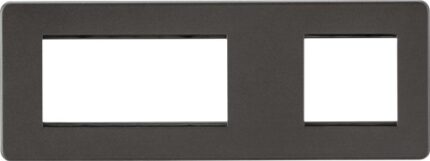 Knightsbridge Screwless 6G Modular Faceplate (2G + 4G) – Smoked Bronze SF6GSB - West Midland Electrics | CCTV & Electrical Wholesaler 5