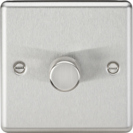 Knightsbridge 1G 2-way 10-200W (5-150W LED) Intelligent dimmer CL2191BC – Brushed Chrome - West Midland Electrics | CCTV & Electrical Wholesaler 5