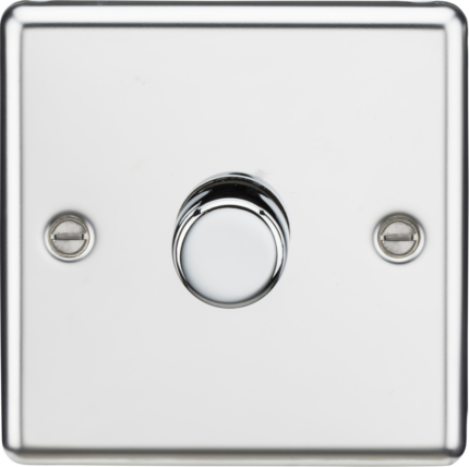 Knightsbridge 1G 2-way 10-200W (5-150W LED) Intelligent dimmer CL2191PC – Polished Chrome - West Midland Electrics | CCTV & Electrical Wholesaler