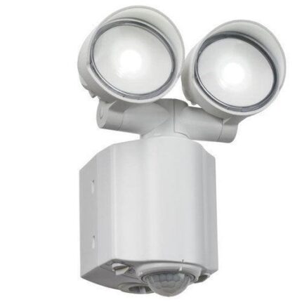 Knightsbridge 230V IP44 2x8W LED Twin Spot White Security Light with PIR - West Midland Electrics | CCTV & Electrical Wholesaler 5
