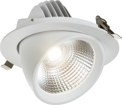 Knightsbridge SARA 230V IP20 LED Recessed Tri-Wattage and CCT 0-10V Scoop Downlight – 30/ 35/ 40W - West Midland Electrics | CCTV & Electrical Wholesaler