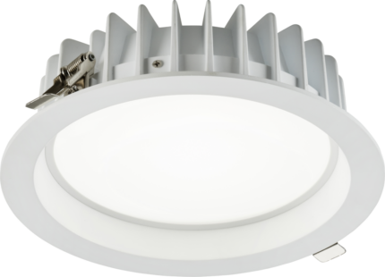 Knightsbridge SEREN 230V IP40 LED Recessed Tri-Wattage and CCT 0-10V Downlight – 30/ 35/ 40W - West Midland Electrics | CCTV & Electrical Wholesaler