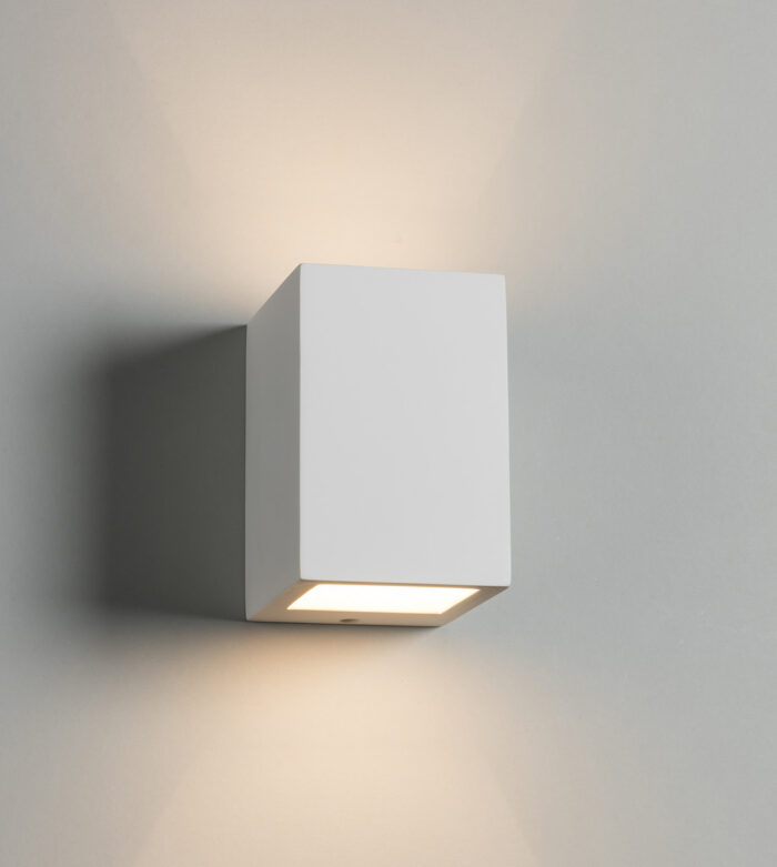 Knightsbridge 230V G9 40W Cuboid Up and Down Plaster Wall Light - West Midland Electrics | CCTV & Electrical Wholesaler 3