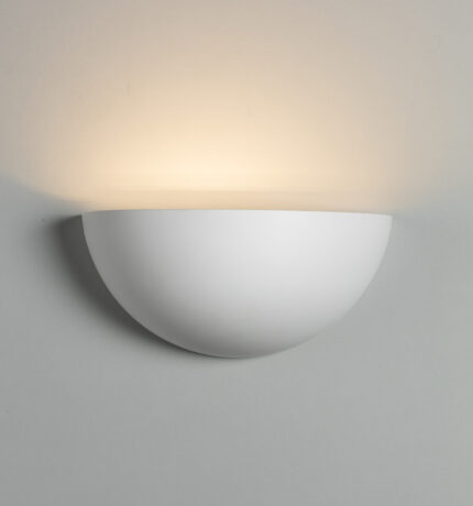 Knightsbridge 230V E14 40W Uplighter Plaster Wall Light - West Midland Electrics | CCTV & Electrical Wholesaler