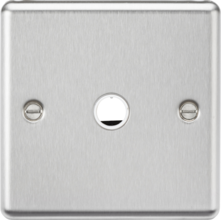 Knightsbridge 20A Flex Outlet Plate – Brushed Chrome - West Midland Electrics | CCTV & Electrical Wholesaler 5