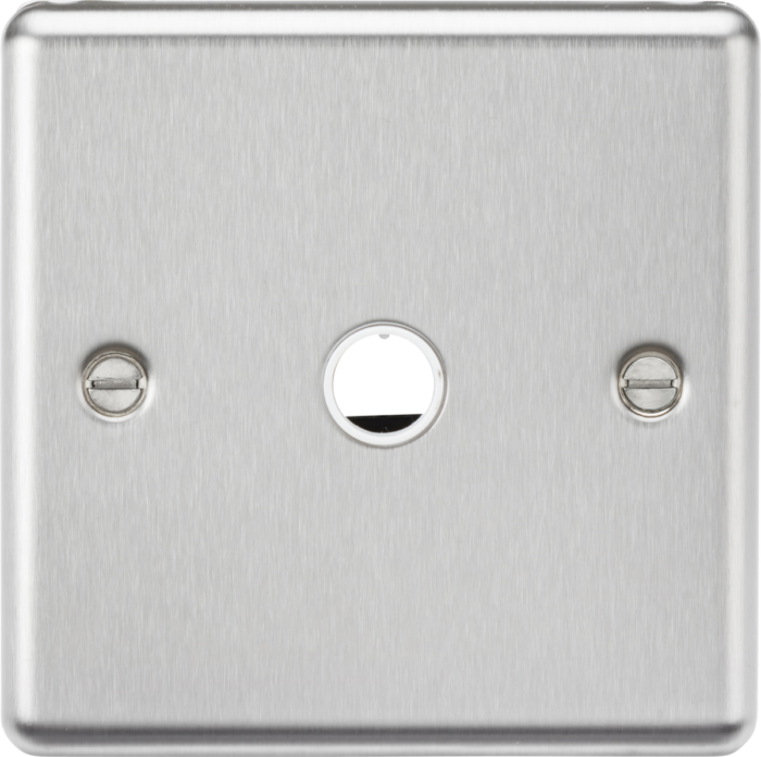 Knightsbridge 20A Flex Outlet Plate – Brushed Chrome - West Midland Electrics | CCTV & Electrical Wholesaler 3