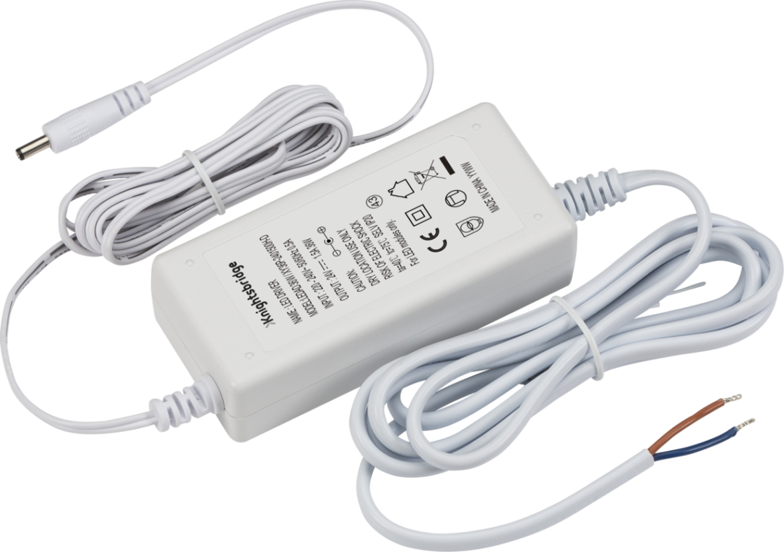 Knightsbridge 36W 24V Power Adaptor (White) LEDAD36W - West Midland Electrics | CCTV & Electrical Wholesaler