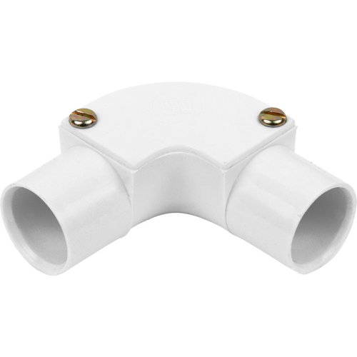 20mm Inspection Elbow White IEP20W - West Midland Electrics | CCTV & Electrical Wholesaler