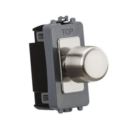 Knightsbridge 6A 1G 2-way Dummy Dimmer Module – Brushed Chrome GDM022BC - West Midland Electrics | CCTV & Electrical Wholesaler