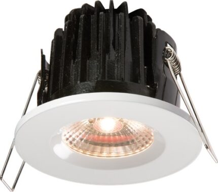 Knightsbridge IP65 7W LED 3000K Warm White Downlight with White Round Bezel VFRCOBAWW - West Midland Electrics | CCTV & Electrical Wholesaler