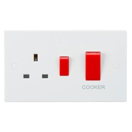Knightsbridge 45A DP Cooker Switch and 13A Socket SN8333 - West Midland Electrics | CCTV & Electrical Wholesaler 5