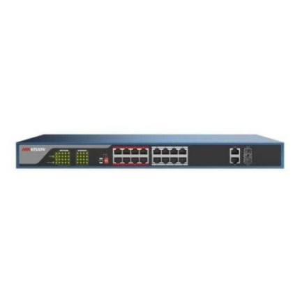 Hikvision 16-ports 100Mbps Unmanaged PoE Switch - West Midland Electrics | CCTV & Electrical Wholesaler