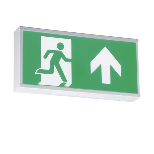 Knightsbridge 230V IP20 Wall Mounted LED Emergency Exit sign (maintained/non-maintained) EMRUN - West Midland Electrics | CCTV & Electrical Wholesaler