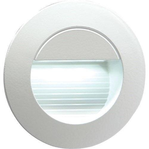 Knightsbridge 230V IP54 Recessed Round Indoor/Outdoor LED Guide/Stair/Wall Light White LED NH020W - West Midland Electrics | CCTV & Electrical Wholesaler 3