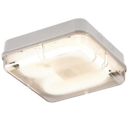 Knightsbridge IP65 28W HF Square Emergency Bulkhead with Prismatic Diffuser and White Base TPS28WPEMHF - West Midland Electrics | CCTV & Electrical Wholesaler 5
