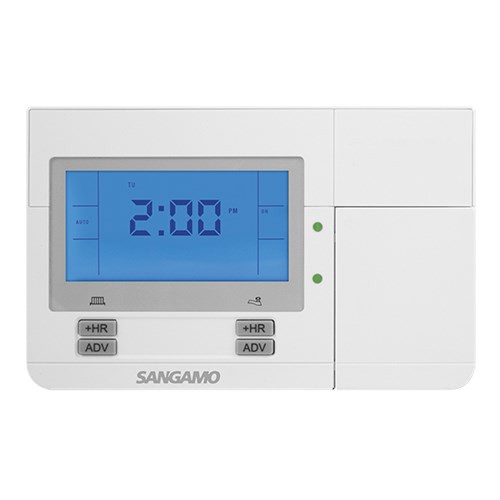 SANGAMO ESP 2 Channel Programmer with Digital Display and Service Interval Function CHPPR2 - West Midland Electrics | CCTV & Electrical Wholesaler