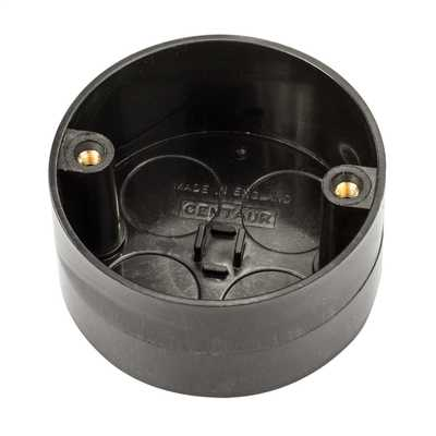 20mm 4 Hole Looping Box Black LBP4B - West Midland Electrics | CCTV & Electrical Wholesaler