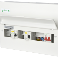 Danson Dual 6-Way Modules Split Load Supplied With 100A Main Switch (inc 6 mcb’s) E-MH3363 - West Midland Electrics | CCTV & Electrical Wholesaler