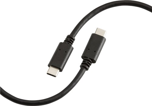 Knightsbridge 1.5m 60W USB-C to USB-C Cable – Black AVCC15 - West Midland Electrics | CCTV & Electrical Wholesaler