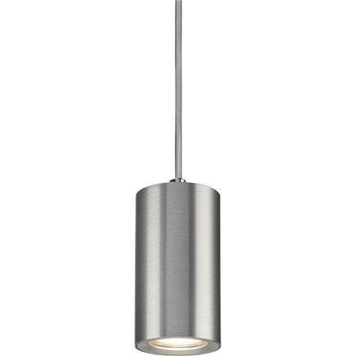 Knightsbridge Dasan Single Short Fixed Round Pendant Brushed Chrome DAA1FRBC - West Midland Electrics | CCTV & Electrical Wholesaler