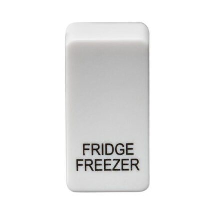 Knightsbridge Switch cover “marked FRIDGE/FREEZER” – white GDFRIDU - West Midland Electrics | CCTV & Electrical Wholesaler