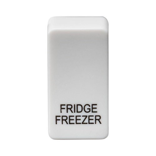 Knightsbridge Switch cover “marked FRIDGE/FREEZER” – white GDFRIDU - West Midland Electrics | CCTV & Electrical Wholesaler