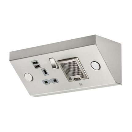 Knightsbridge 13A 1G Mounting Switched Socket with Dual USB Charger (2.4A) and 3W RMS Bluetooth Speaker SKR0014 - West Midland Electrics | CCTV & Electrical Wholesaler 5