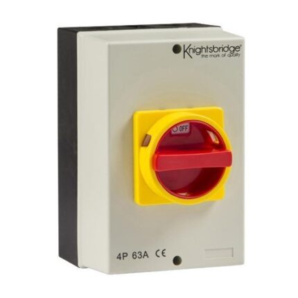 Knightsbridge IP65 63A Rotary Isolator 4P AC (230V-415V) IN0027 - West Midland Electrics | CCTV & Electrical Wholesaler 5