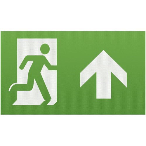 Knightsbridge Running Man Legend (kit of 2) with Upward Facing Arrow for EMEXIT / EMLREC / EMLSUS / EMXST EMEXITL2 - West Midland Electrics | CCTV & Electrical Wholesaler