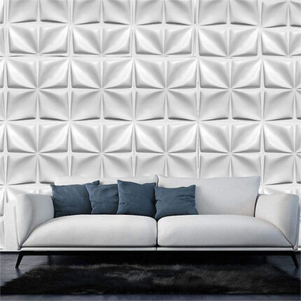 High Quality 3D Wall Panel, Easy to Install, White Wall Decoration - West Midland Electrics | CCTV & Electrical Wholesaler