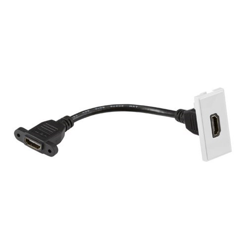 Knightsbridge HDMI outlet module 25 x 50mm – white NETHDMIWH - West Midland Electrics | CCTV & Electrical Wholesaler