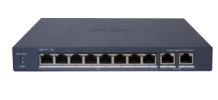 Hikvision 8 Port Gigabit Smart PoE Switch - West Midland Electrics | CCTV & Electrical Wholesaler