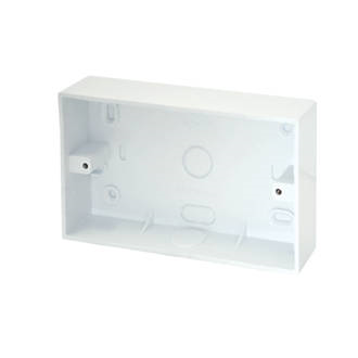 PVC twin pattress box F/SB2SC - West Midland Electrics | CCTV & Electrical Wholesaler