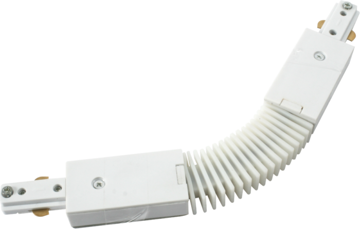 Knightsbridge 230V Single Circuit Track Flexible Connector – White TRKFC1W - West Midland Electrics | CCTV & Electrical Wholesaler 3