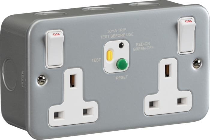 Knightsbridge 13A 2G DP RCD Switched Socket – 30mA (Type A) M9RCD - West Midland Electrics | CCTV & Electrical Wholesaler 3