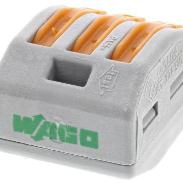 Wago 3 conductor 4mm LEVER 32A 222-413 - West Midland Electrics | CCTV & Electrical Wholesaler