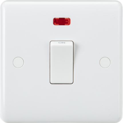 Knightsbridge 20A 1G DP Switch with Neon and Flex Outlet from base - West Midland Electrics | CCTV & Electrical Wholesaler