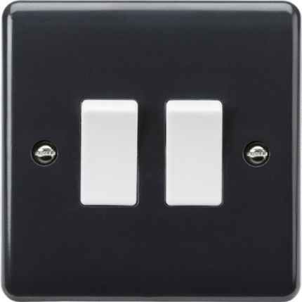 Knightsbridge PM3000 10AX 2G 2-way plate switch [Part M Compliant] - West Midland Electrics | CCTV & Electrical Wholesaler