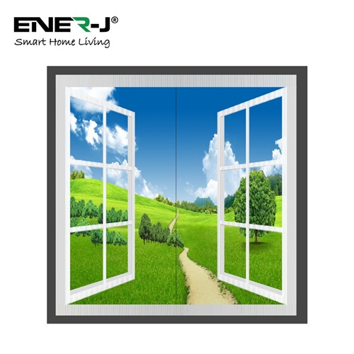ENER-J Window Style LED Panel Set 120 X 60 Surface Mounted Set Of 2 Units Grassland Design E804 - West Midland Electrics | CCTV & Electrical Wholesaler