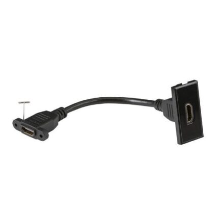 Knightsbridge HDMI outlet module 25 x 50mm – black NETHDMIBK - West Midland Electrics | CCTV & Electrical Wholesaler 5