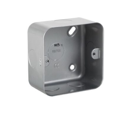 Knightsbridge Metal Clad 1G Back Box M8700 - West Midland Electrics | CCTV & Electrical Wholesaler 5