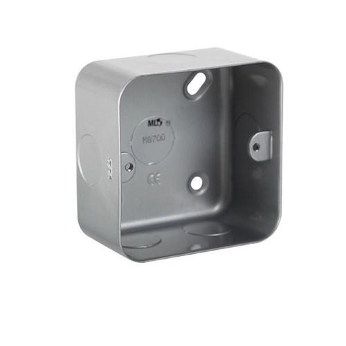 Knightsbridge Metal Clad 1G Back Box M8700 - West Midland Electrics | CCTV & Electrical Wholesaler