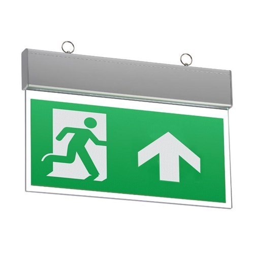 Knightsbridge 230V IP20 Ceiling Mounted LED Emergency Exit Sign (maintained/non-maintained) EMSWING - West Midland Electrics | CCTV & Electrical Wholesaler