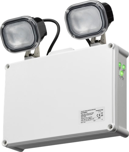Knightsbridge 230V IP65 2 x 3W LED Twin Emergency Spotlight – Self Test EMTWINST - West Midland Electrics | CCTV & Electrical Wholesaler